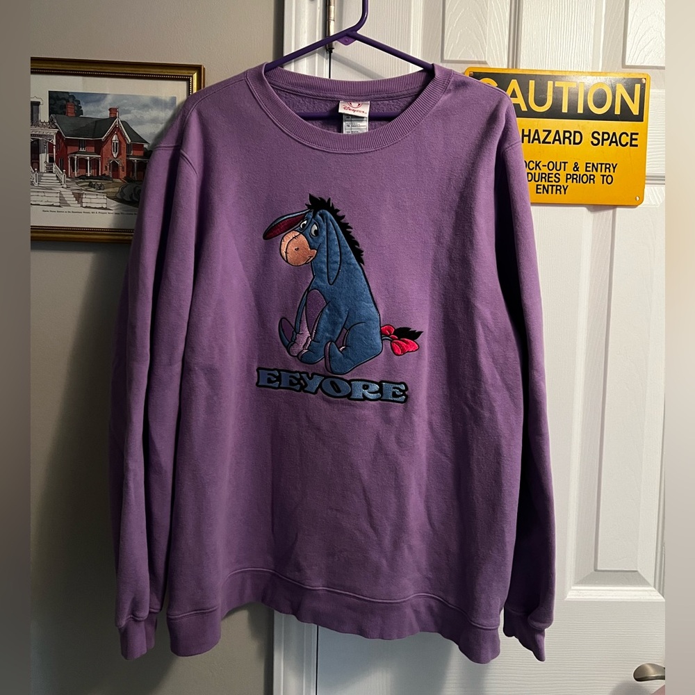 Purple Eeyore sweater, XL